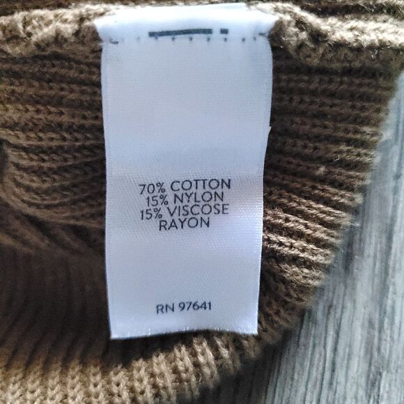 J. JILL Knit V-Neck Pullover Sweater in Brown Womens XS Petite - Picture 6 of 8